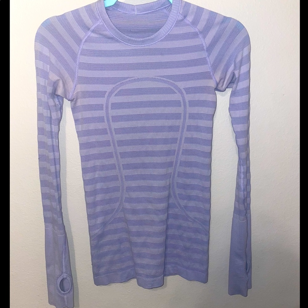 rare lavender Lululemon long sleeve